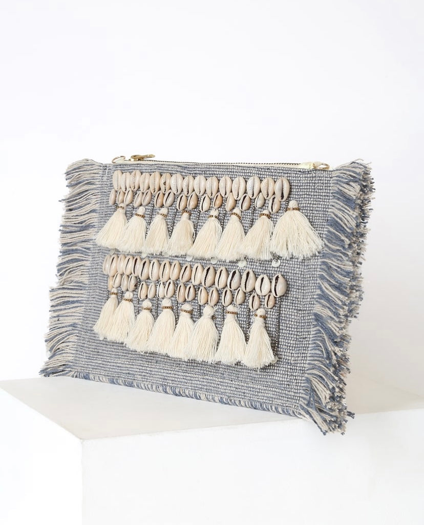 Seashell Tassel Clutch