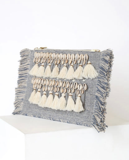Seashell Tassel Clutch